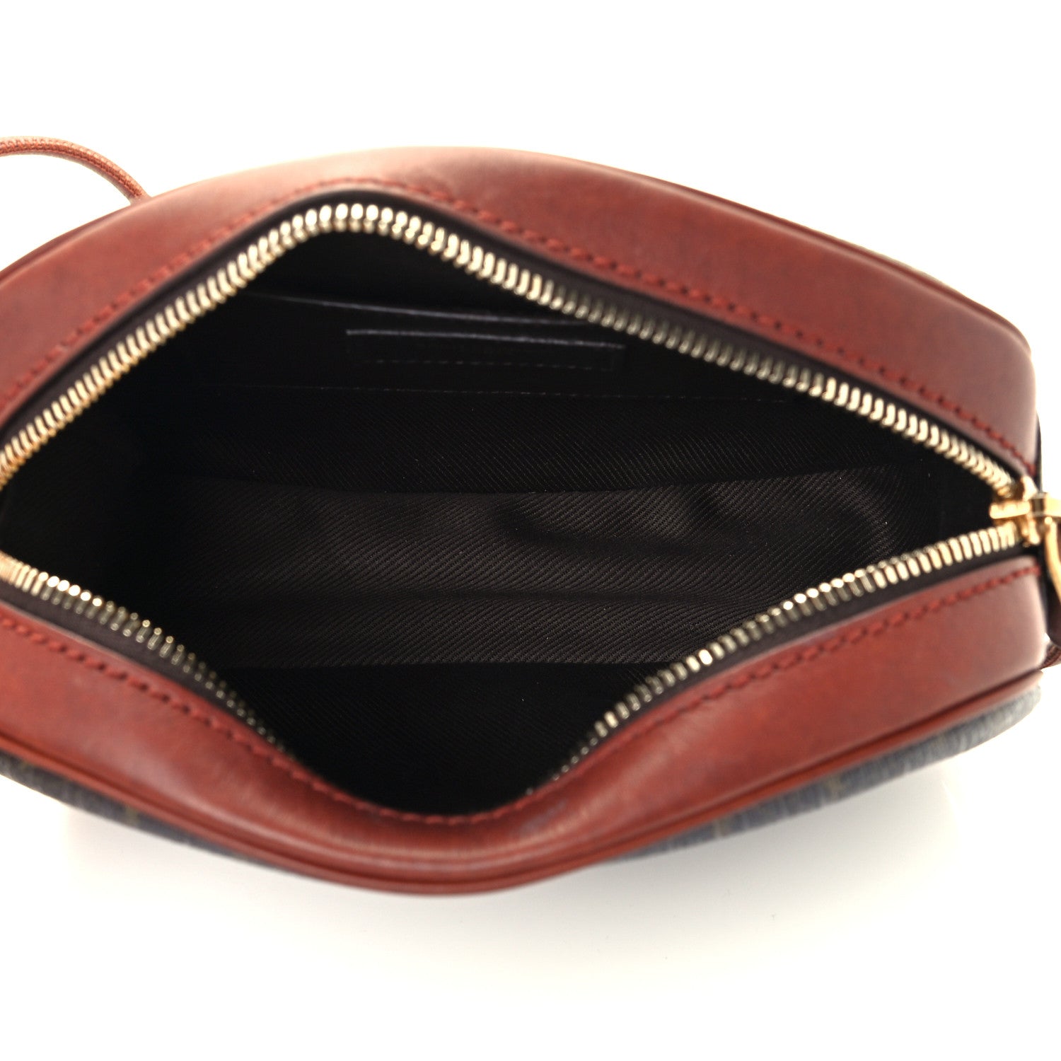 Saint Laurent Canvas Smooth Calfskin Le Monogramme Small Camera Bag Chestnut 5 of 10