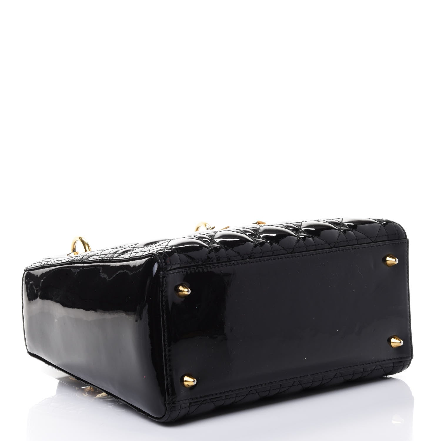 Christian Dior Patent Cannage Medium Lady Dior Black 3 of 4