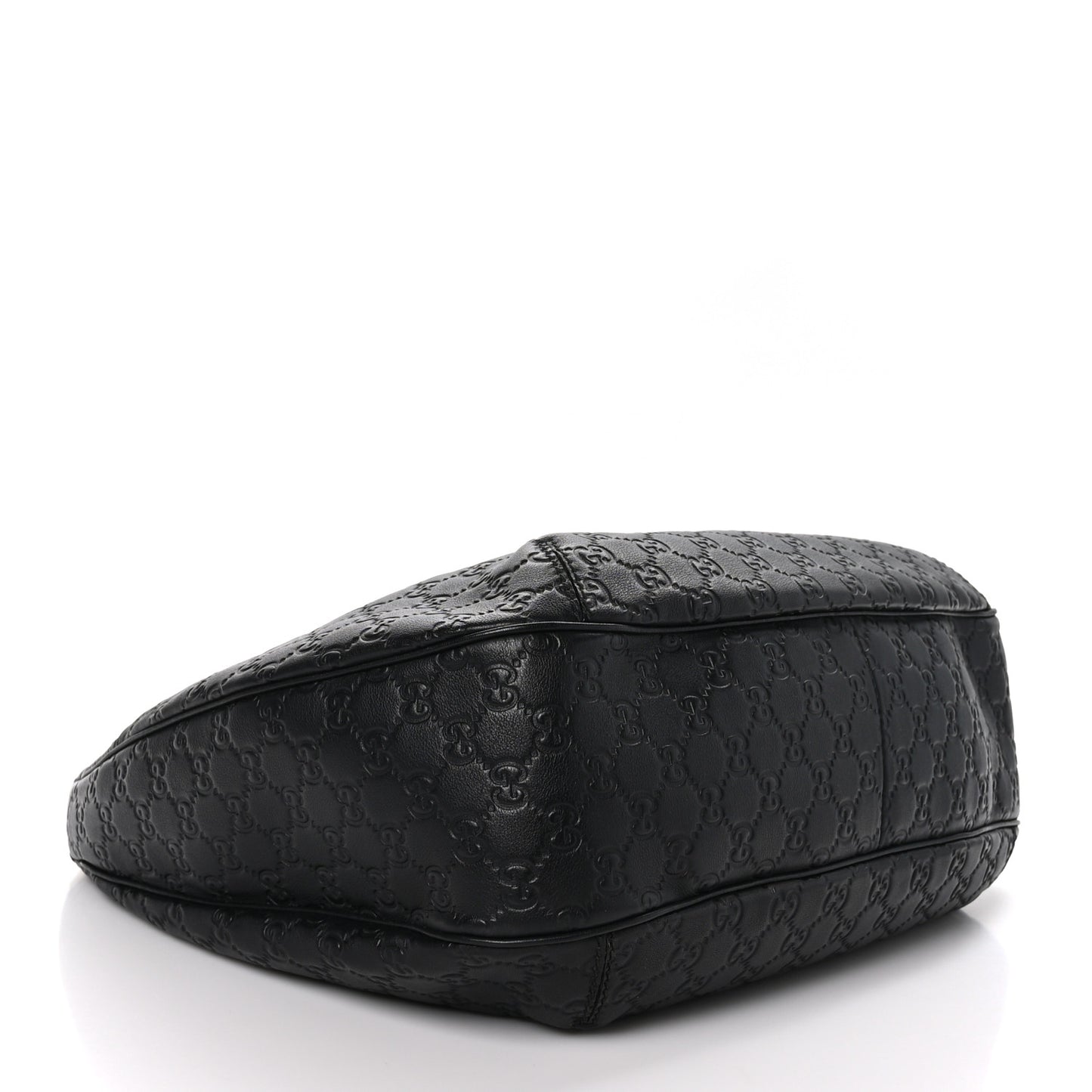 Guccissima Large New Ladies Web Hobo Black