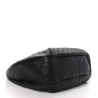 Gucci Guccissima Large New Ladies Web Hobo Black 4 of 12
