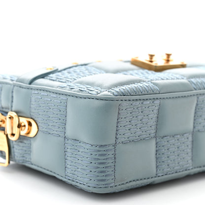 Louis Vuitton Lambskin Damier Quilt Troca PM Glacier 8 of 9