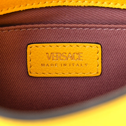 Versace Calfskin La Medusa Mini Hobo Crossbody Yellow 6 of 13