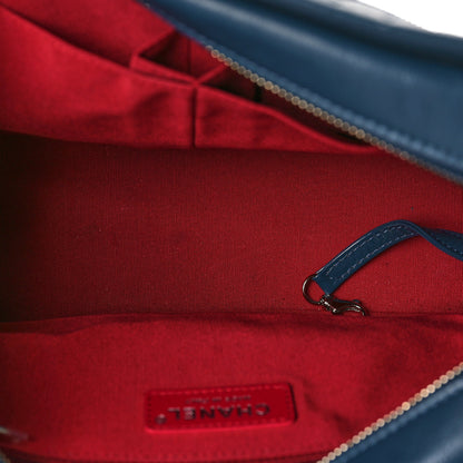Chanel Aged Calfskin Quilted Medium Gabrielle Hobo Blue 5 of 9