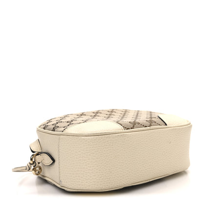 Gucci Monogram Dollar Calfskin Mini Bree Messenger Bag Beige Ebony Avoire 4 of 12
