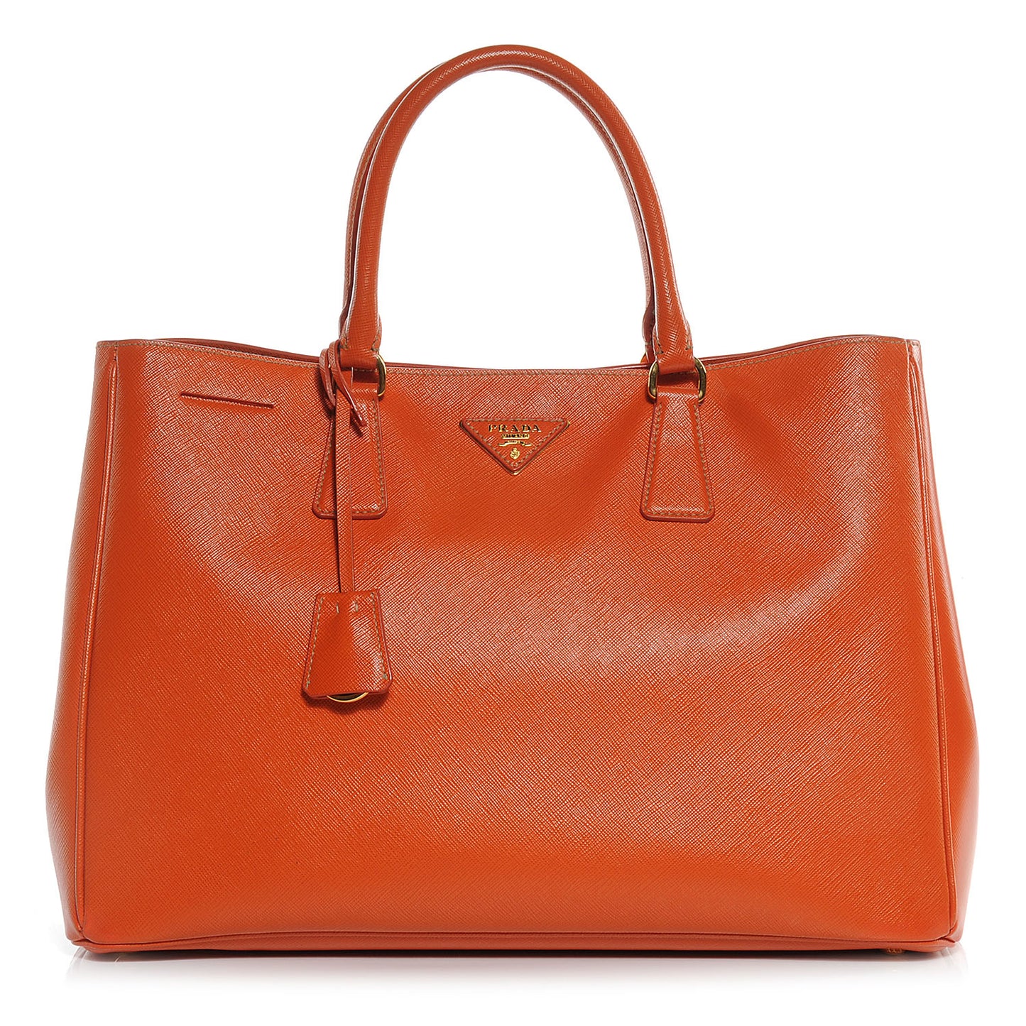 Saffiano Lux Large Tote Papaya