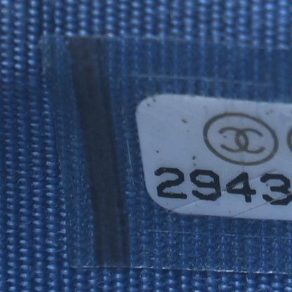 Chanel Caviar Chevron Quilted Boy Flap Card Holder Blue 8 of 8