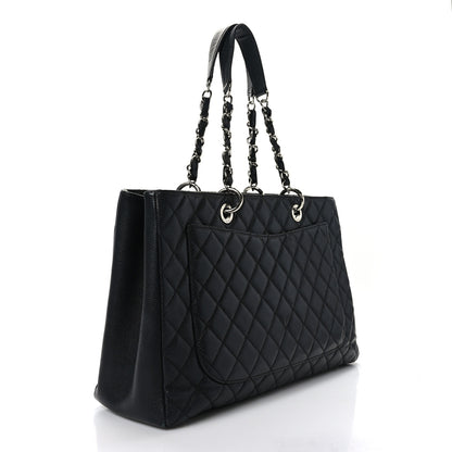 Chanel Caviar Quilted XL Grand Shopping Tote GST Black 3 of 9