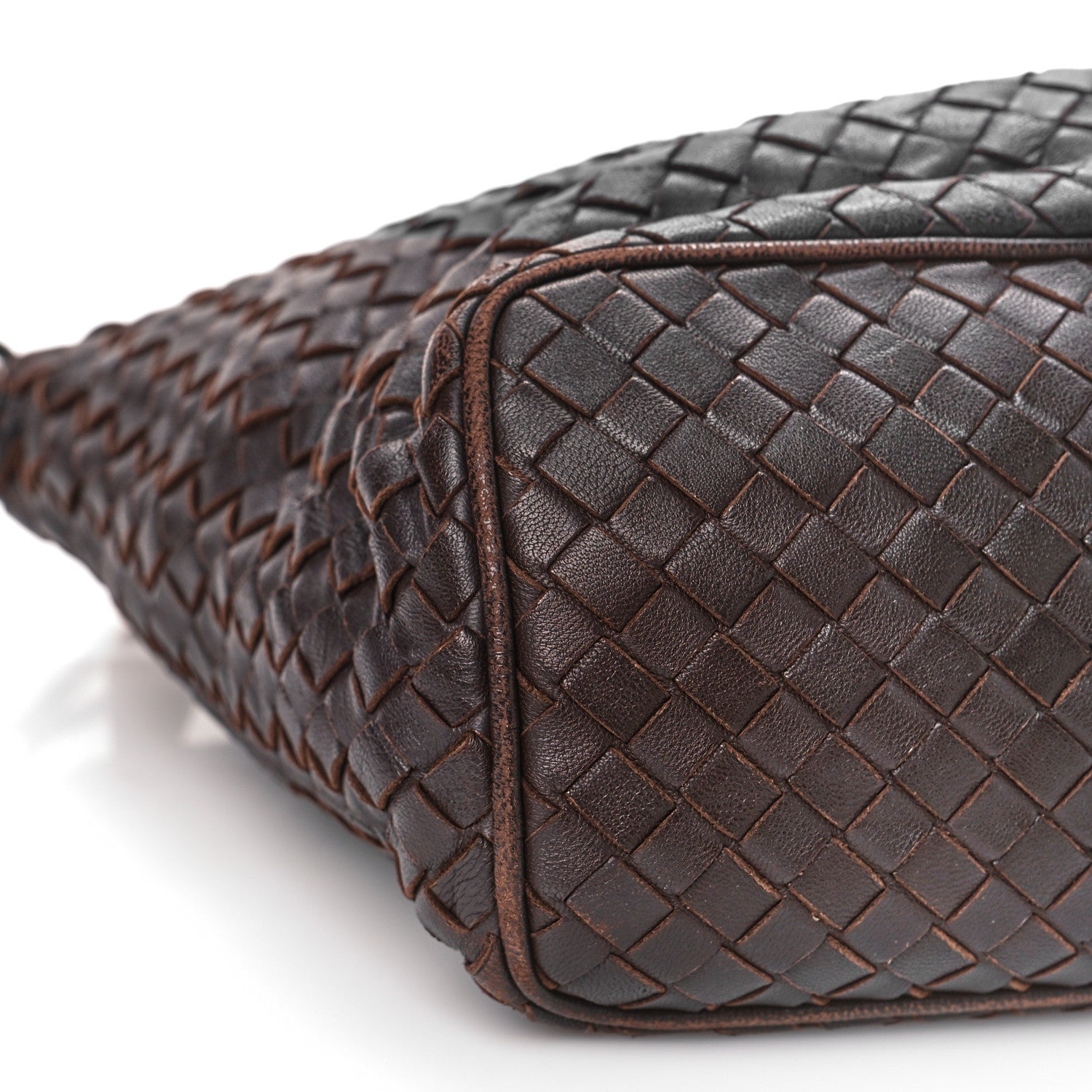 Bottega Veneta Metallic Nappa Intrecciato Small Shoulder Bag Steel 8 of 9