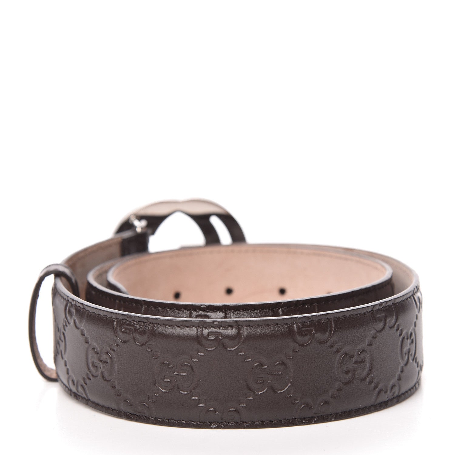 Gucci Guccissima Signature Interlocking G 40mm Belt 85 34 Cocoa 3 of 8