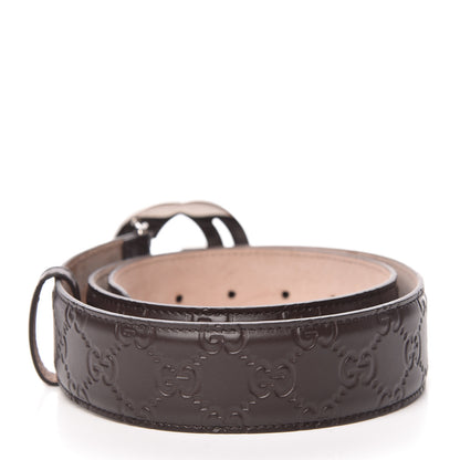 Gucci Guccissima Signature Interlocking G 40mm Belt 85 34 Cocoa 3 of 8
