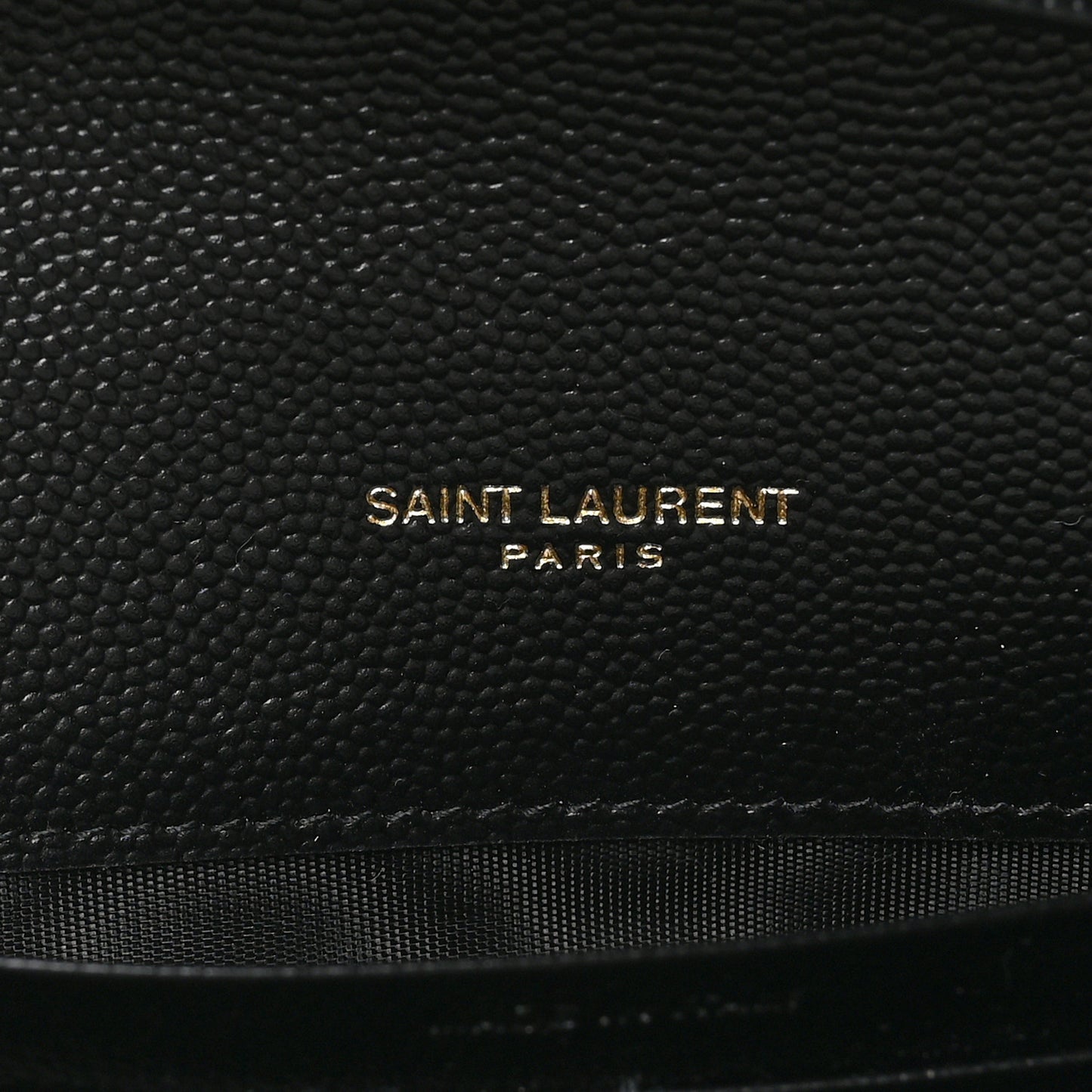 Grain De Poudre Matelasse Chevron Monogram Chain Wallet Black