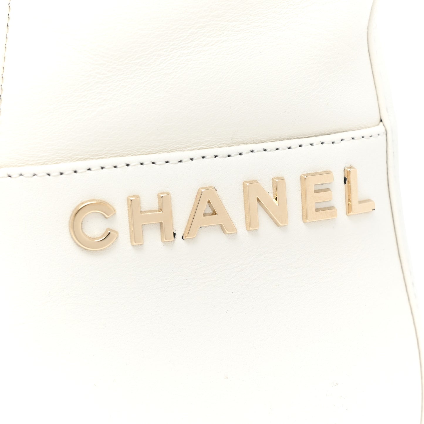 Calfskin CC Ankle Boots 38.5 White