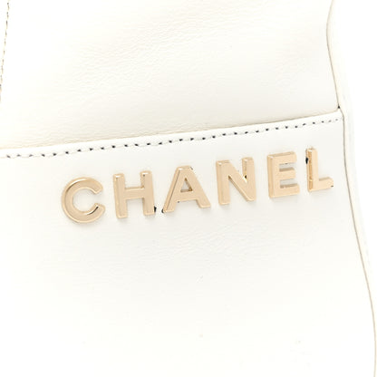 Chanel Calfskin CC Ankle Boots 38.5 White 9 of 10
