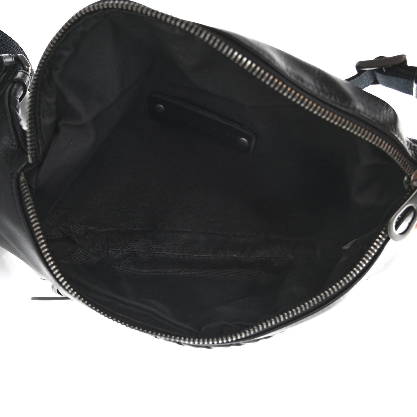 Nappa Intrecciato Belt Bag Black