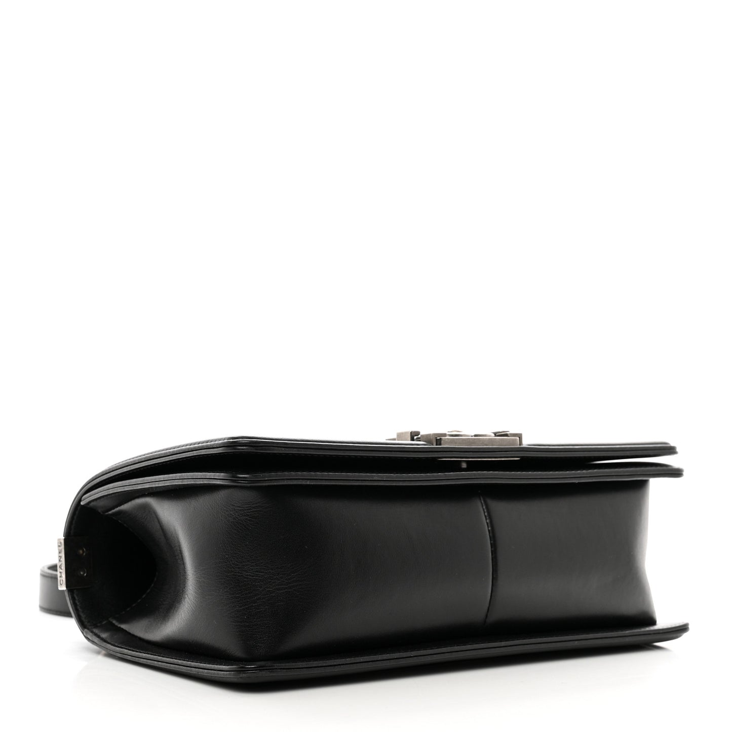 Lambskin Quilted Medium Boy Flap Black