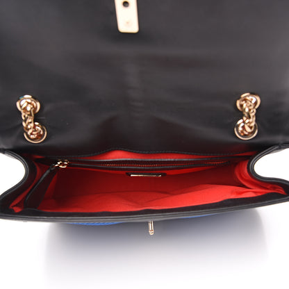 Christian Louboutin Calfskin Mesh Small Sweety Charity Shoulder Bag Cobalt Blue 4 of 12