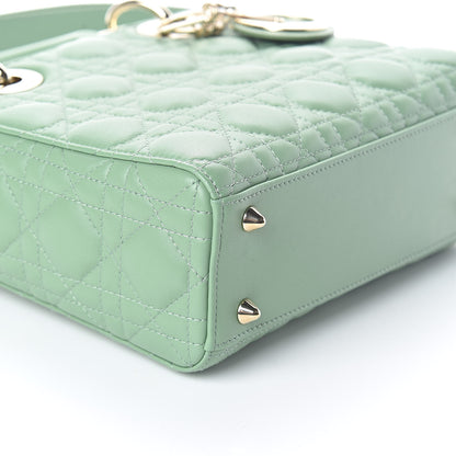 Christian Dior Lambskin Cannage Small My ABCDior Lady Dior Green 7 of 8