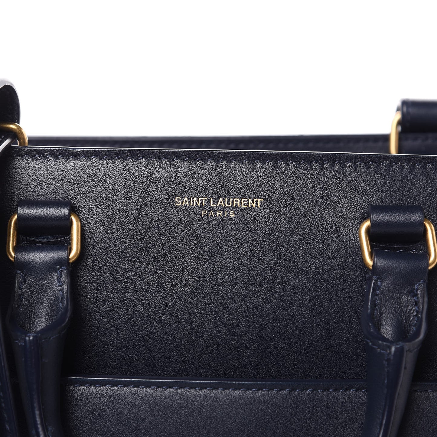 Smooth Calfskin Small East Side Tote Midnight Blue