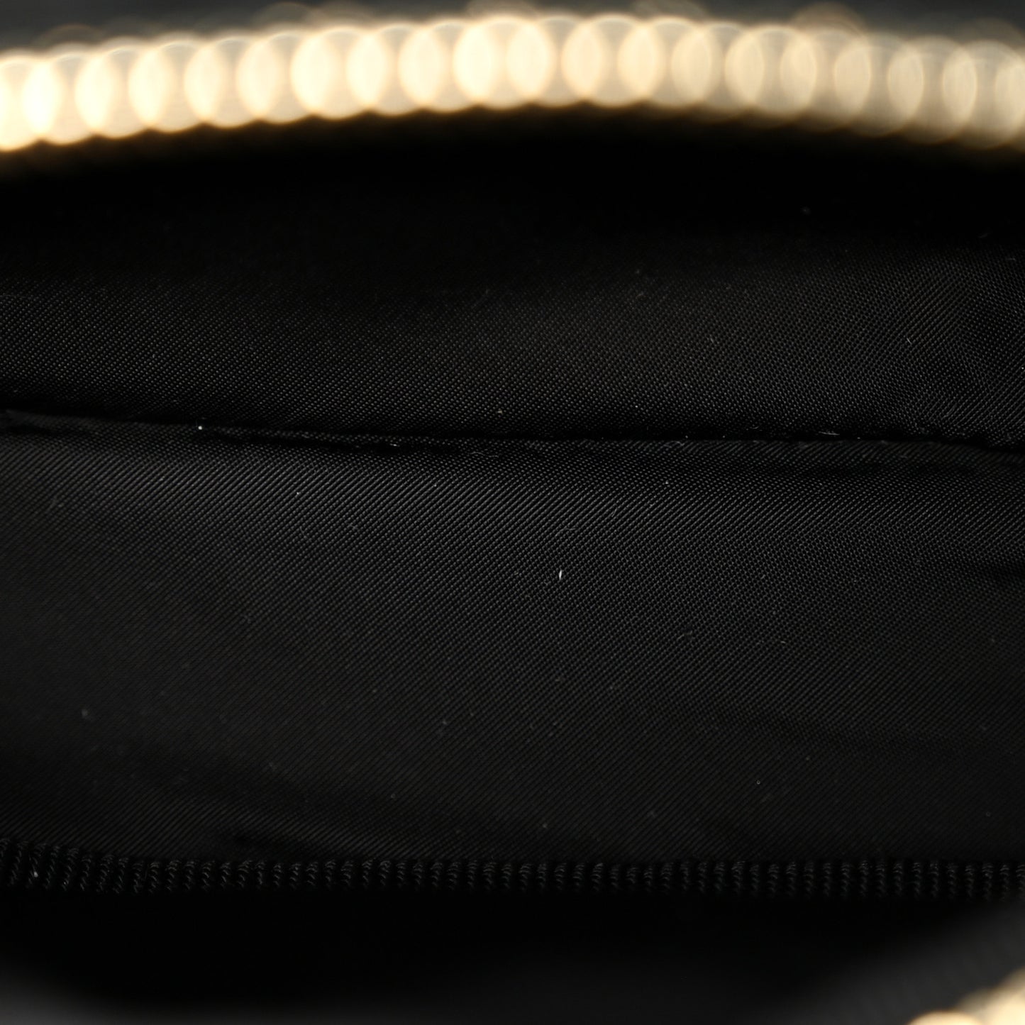 Velvet Effect Nylon Shiny Crumpled Calfskin Mini Quilted Chanel 25 Clutch With Chain Black
