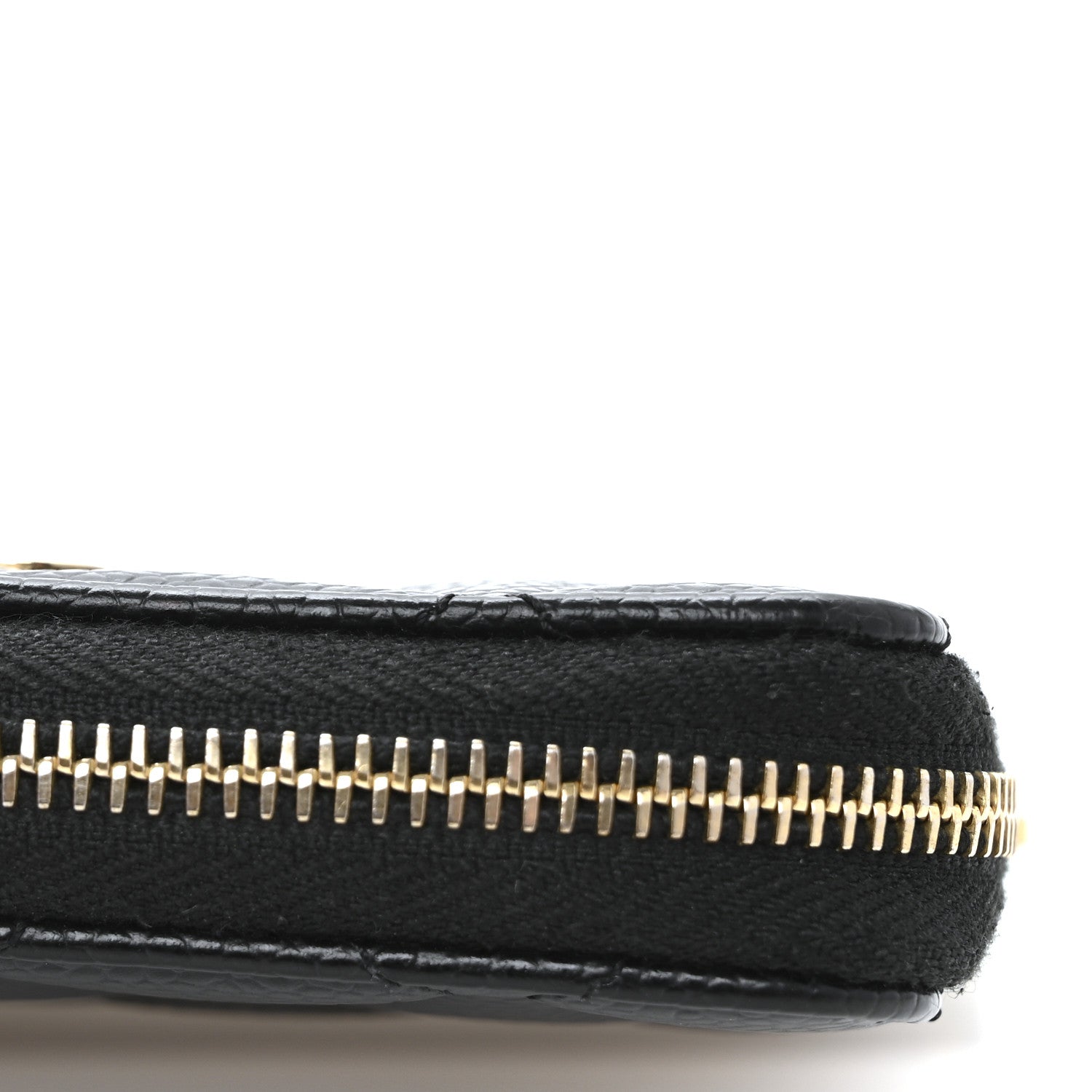 Chanel Caviar Quilted Zip Coin Purse Black 9 of 9