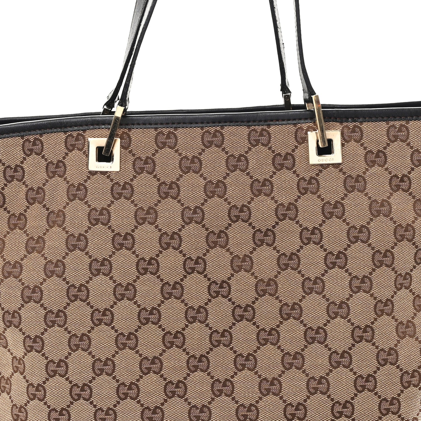 Monogram Large Bucket Tote Dark Brown