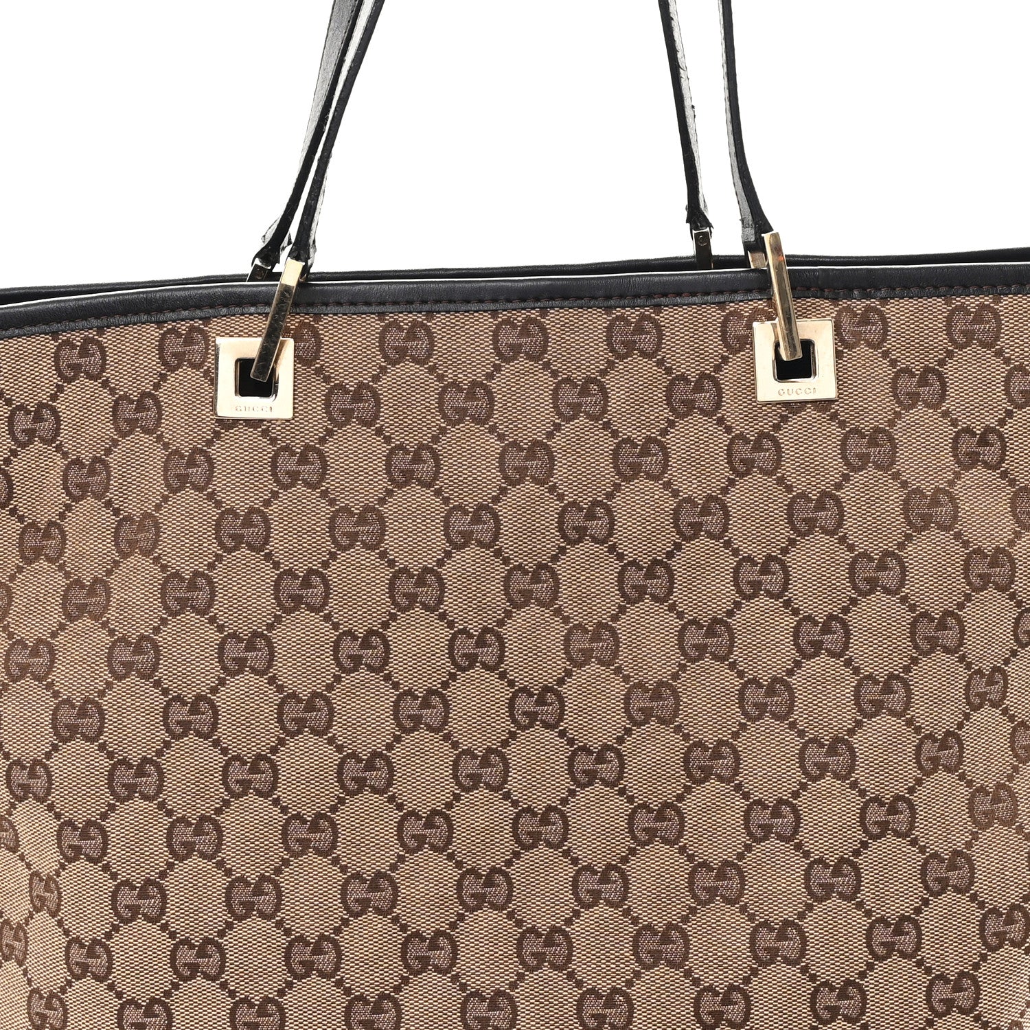 Gucci Monogram Large Bucket Tote Dark Brown 8 of 12