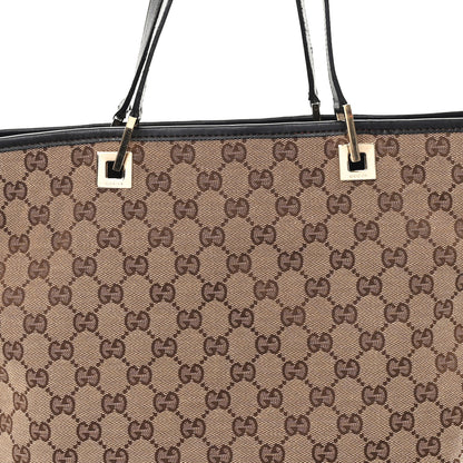 Gucci Monogram Large Bucket Tote Dark Brown 8 of 12