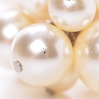 Chanel Pearl Cluster CC Necklace Silver 6 of 7