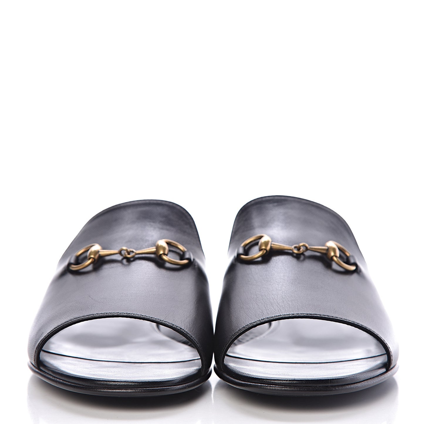 Malaga Kid Horsebit Slide Sandals 38.5 Black