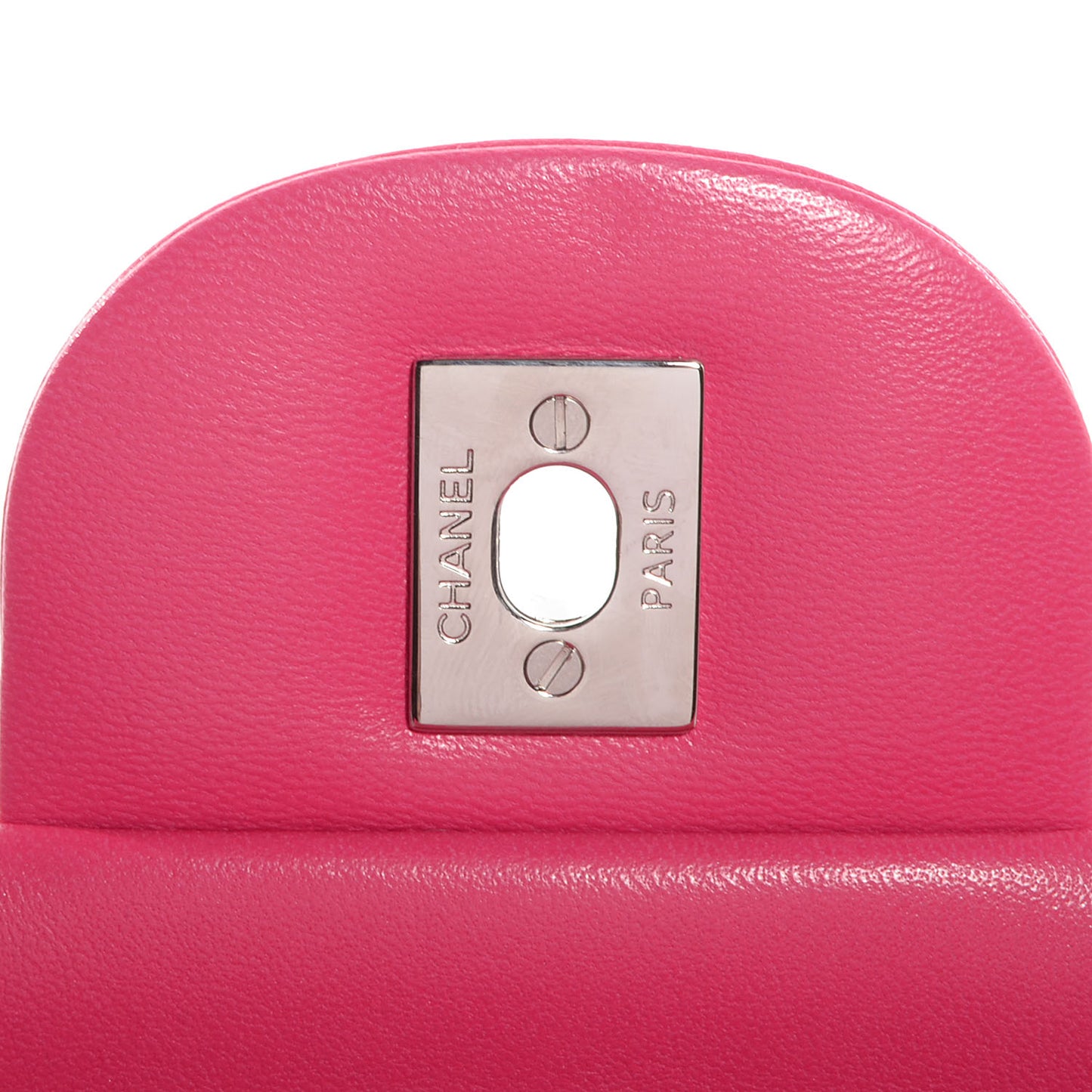Lambskin Jumbo Double Flap Dark Pink