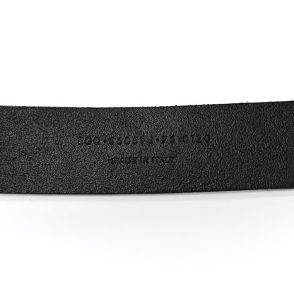 Saint Laurent Calfskin Monogram Cheyenne Belt 75 30 Black 5 of 12