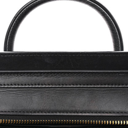 Celine Tartan Calfskin Nano Luggage Red Black 13 of 15