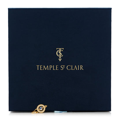 Temple St. Clair 18K Yellow Gold Diamond Blue Moonstone Mini Celestial Orbit Pendant 5 of 5