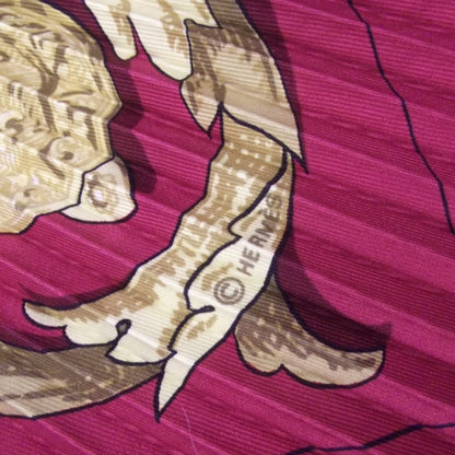 Hermes Silk Plisse Le Mors A La Conetable Scarf 5 of 7
