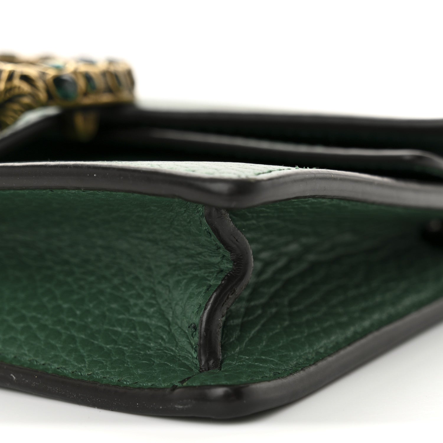 Gucci Dollar Calfskin Crystal Super Mini Dionysus Shoulder Bag Emerald 9 of 9