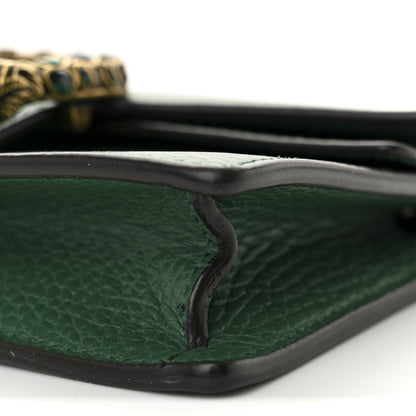 Gucci Dollar Calfskin Crystal Super Mini Dionysus Shoulder Bag Emerald 9 of 9
