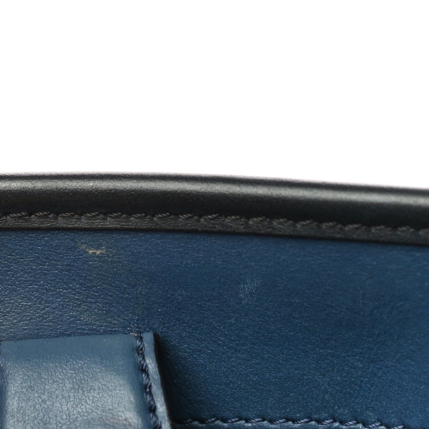 Vitello Century Opaco F is Fendi Bi-Color Small Runaway Satchel Blu Scuro Black