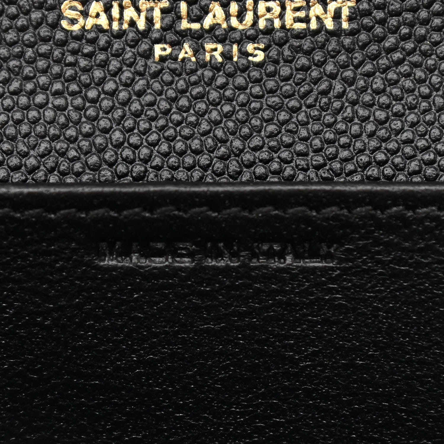 Saint Laurent Grain De Poudre Uptown Chain Wallet Black 8 of 12