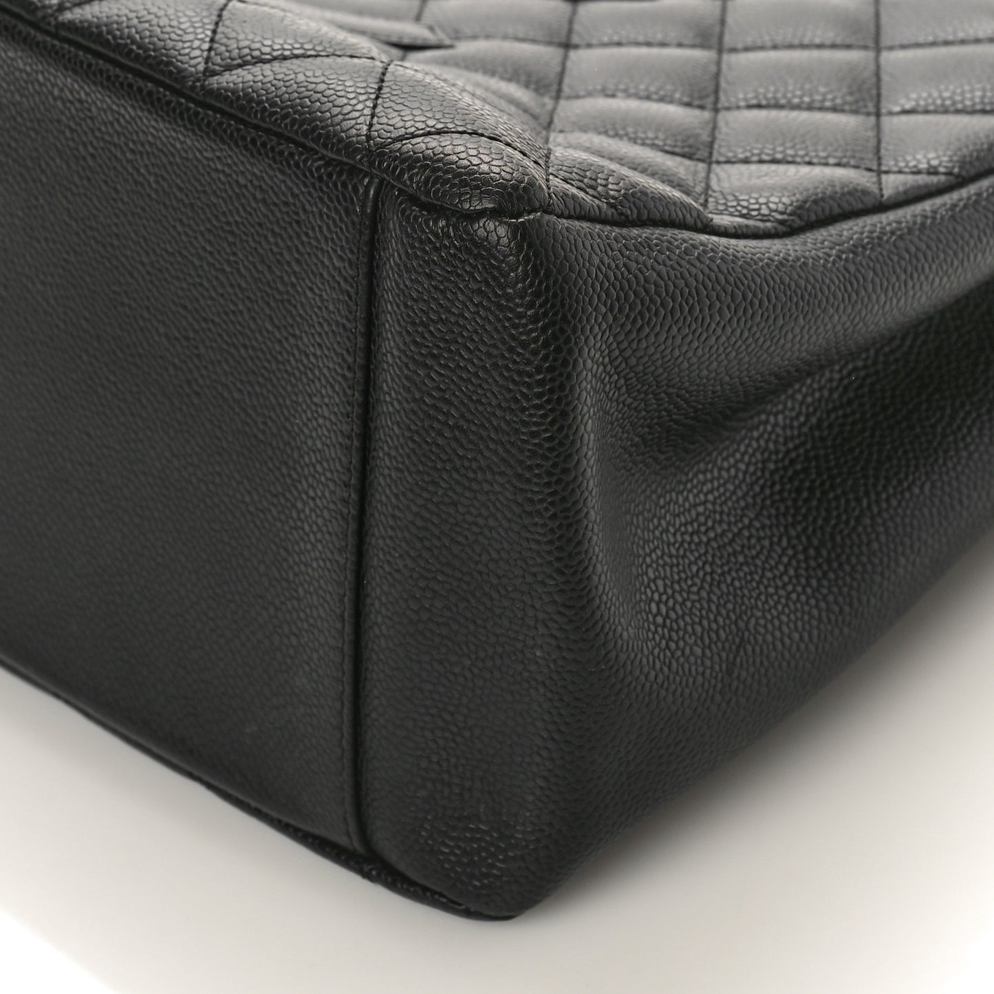 Caviar Quilted Grand Shopping Tote GST Black