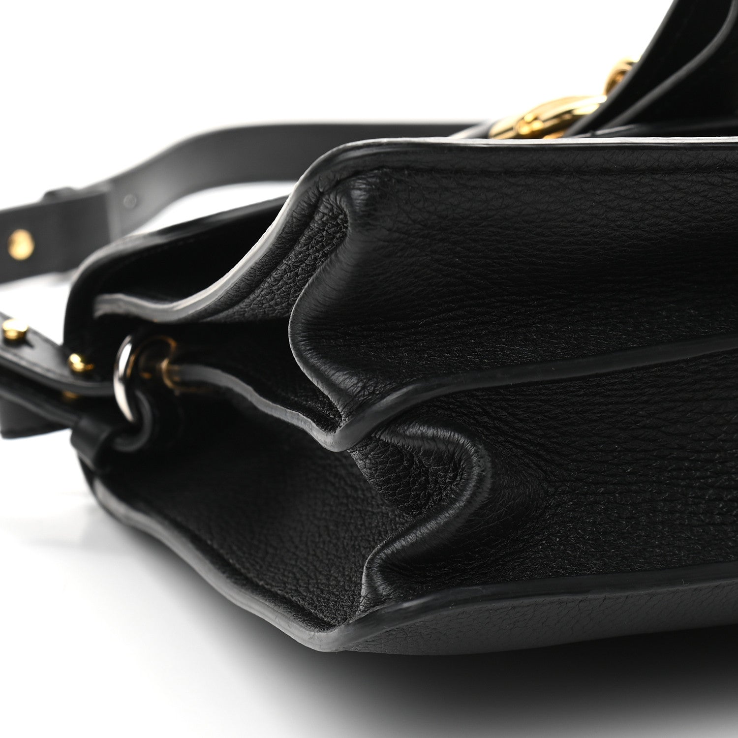 Chloe Grained Calfskin Medium Aby Day Shoulder Bag Black 8 of 9
