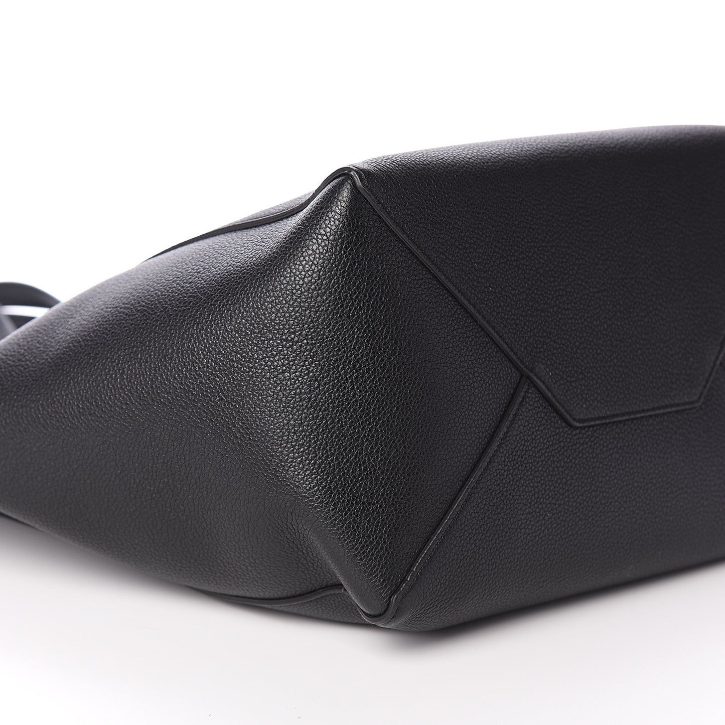 Soft Grained Calfskin Small Belt Cabas Phantom Black