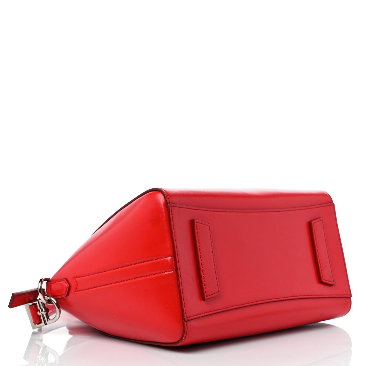 Shiny Lord Calfskin Small Antigona Medium Red