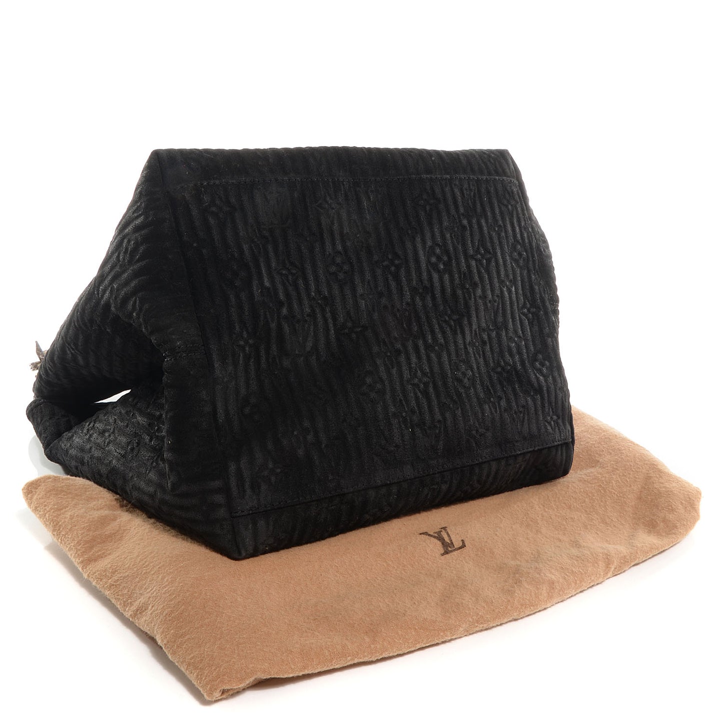 Monogram Python Suede Embossed Whisper GM Khol