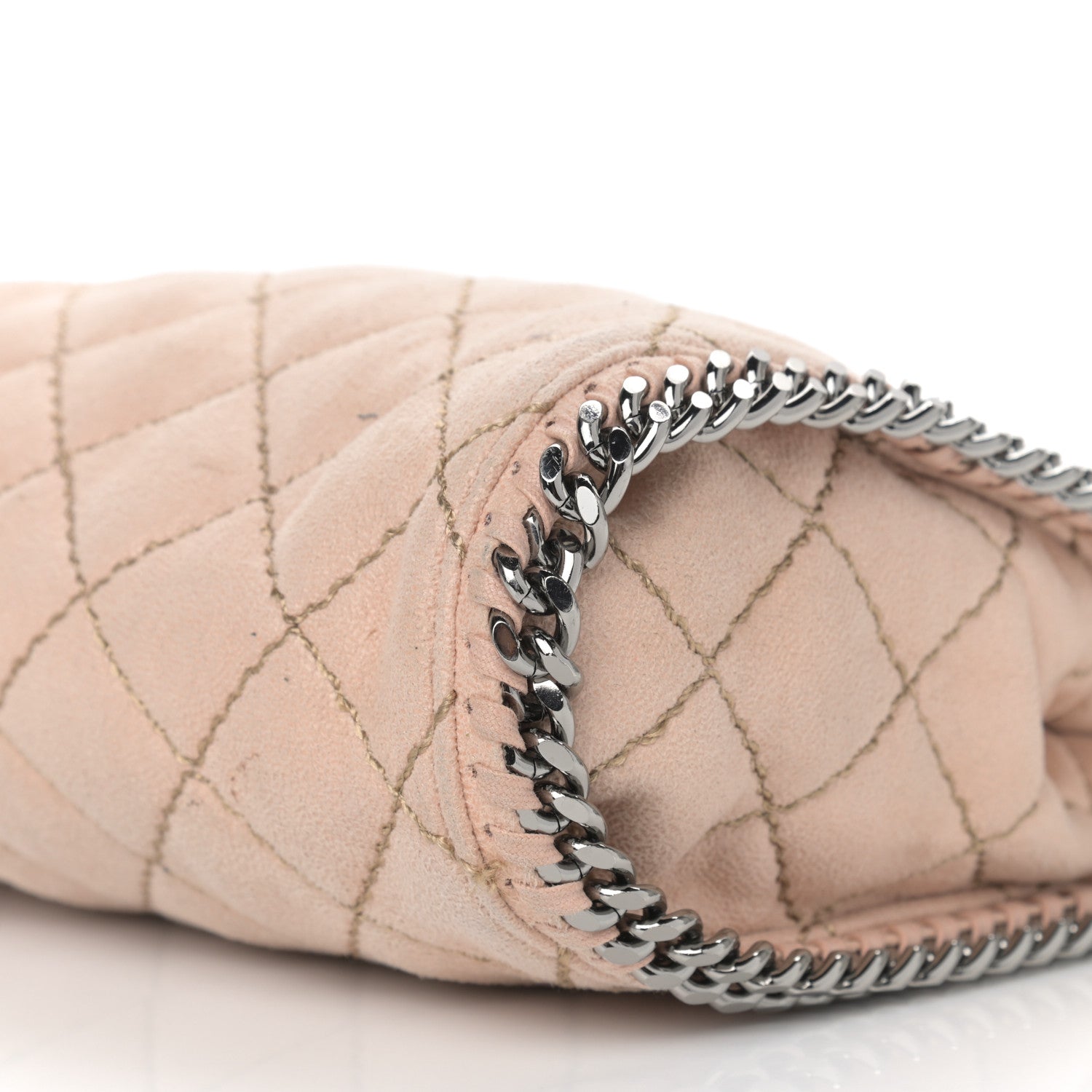 Stella McCartney Shaggy Deer Quilted Mini Falabella Tote Powder 12 of 15