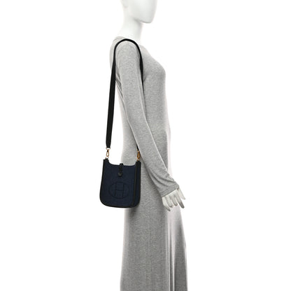 Hermes Feutre Swift Evelyne TPM Bleu Nuit Black 2 of 11