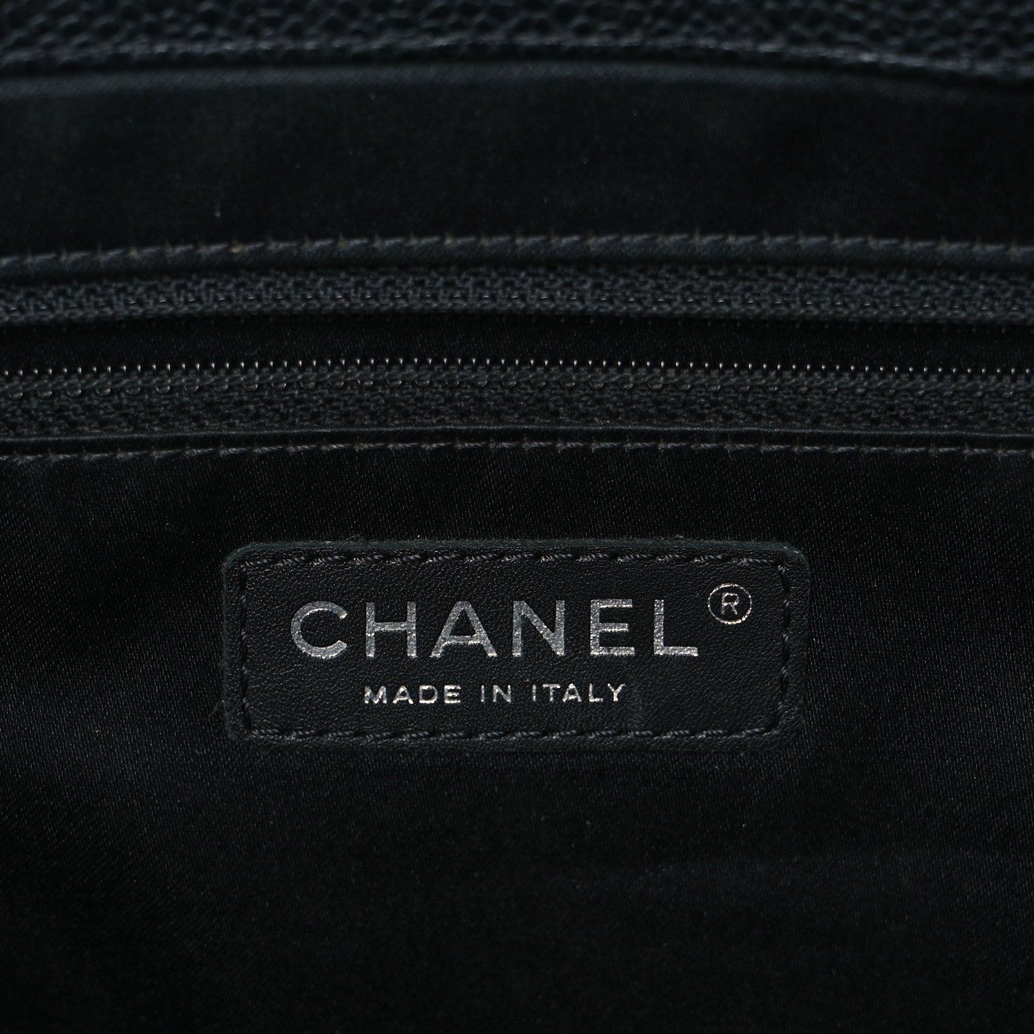 Chanel Caviar Quilted XL Grand Shopping Tote GST Black 6 of 12