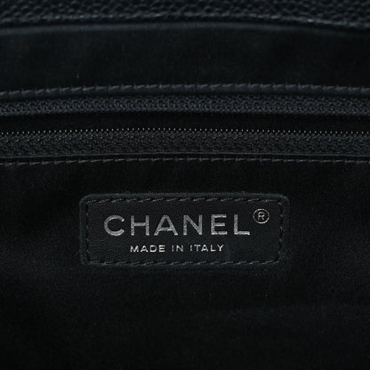Chanel Caviar Quilted XL Grand Shopping Tote GST Black 6 of 12