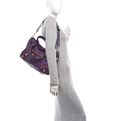 Balenciaga Agneau Giant 21 Gold Hardware City Raisin 2 of 16