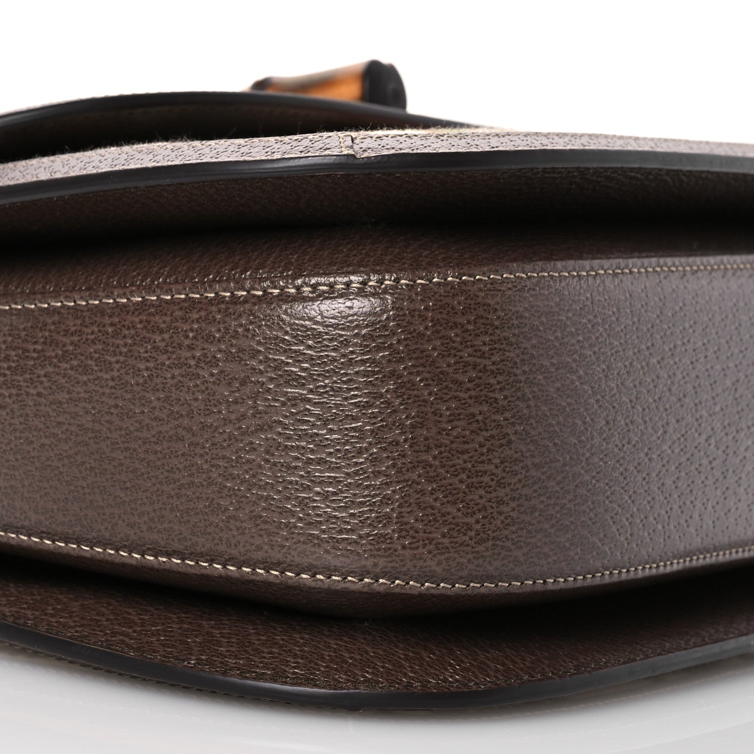 Gucci Canvas Calfskin 100 Centennial Music Medium Bamboo 1947 Top Handle Bag Multicolor 11 of 12