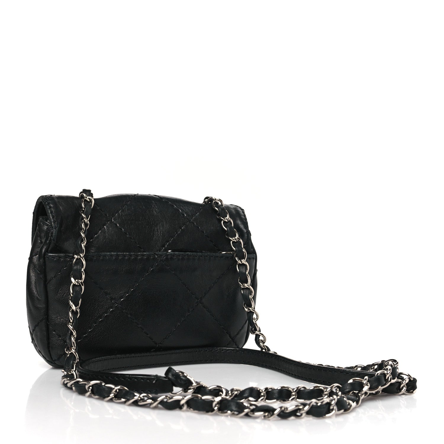 Chanel Lambskin Small Stitched Mini Flap Black 3 of 9